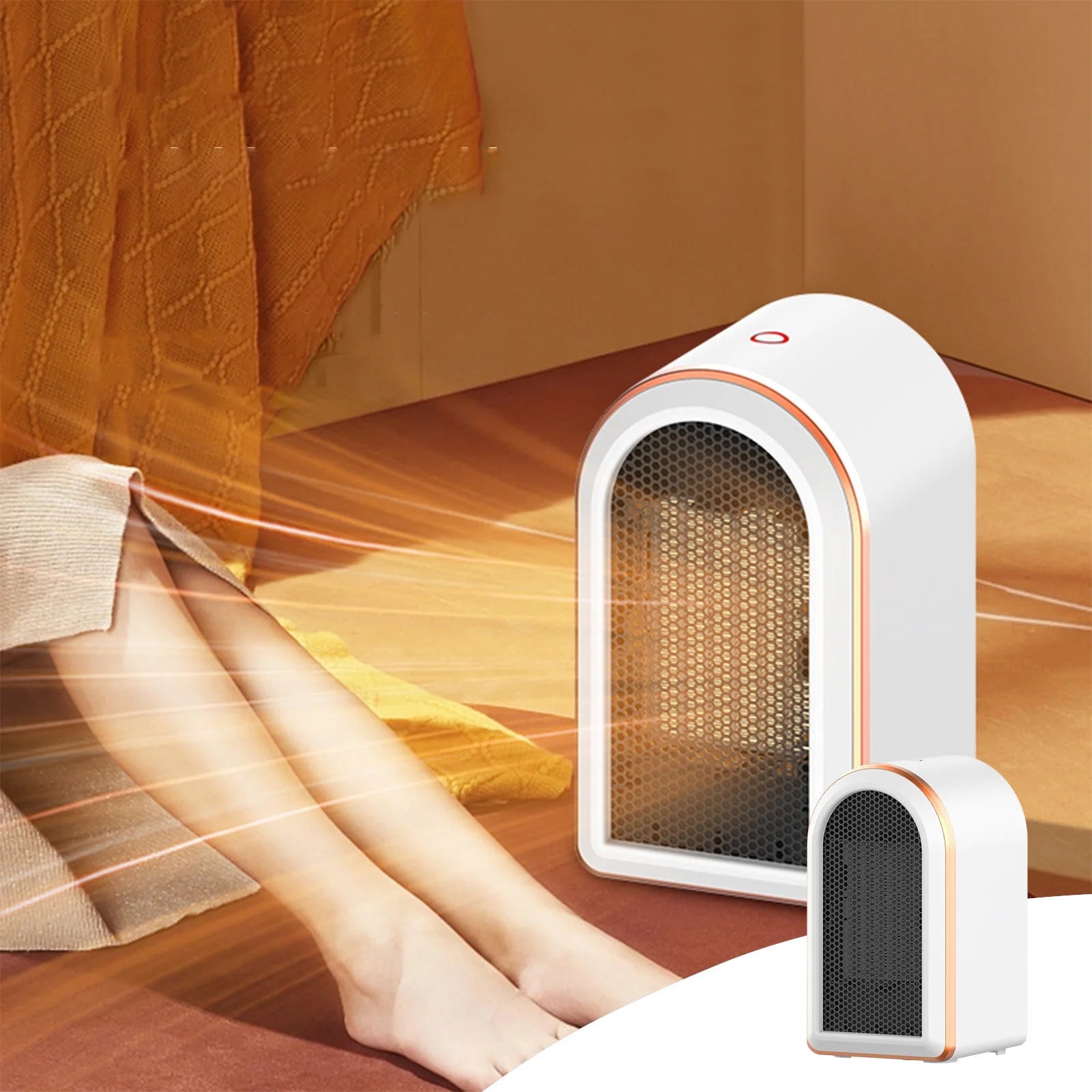 Electric Space Heaters for Indoor Use Space Heater 1200W Heaters Portable with Thermostat Fast Heating Ceramic Room Small Heater with Heating and Fan Modes for Bedroom Office